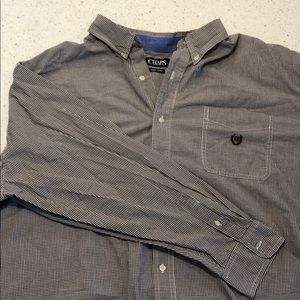 4XB Button-up Plaid Shirt